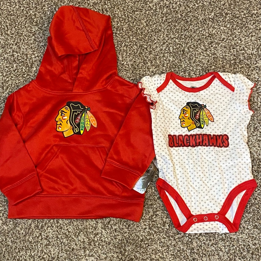 NHL Chicago Blackhawks Baby  One-Piece & hoodie